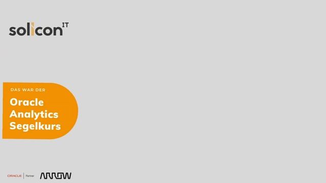 Der Oracle Analytics Segelkurs смотреть онлайн