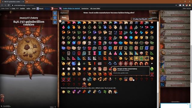 Cookie Clicker: Version 2.029 - Bank Minigame, Heavenly Upgrades, Dragon Petting & More! смотреть онлайн