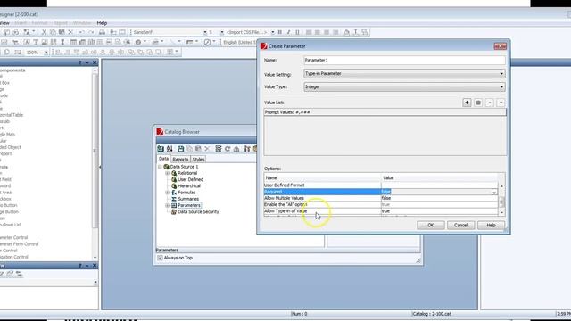 How to create parameters and use them in the reports in JReport Designer смотреть онлайн