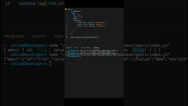 How to log JSON Object on terminal like a PRO? смотреть онлайн