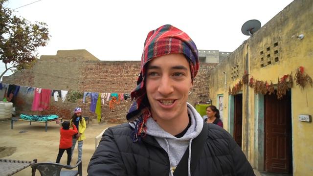 Village Food In India - SUPER SPICY Curry In Rural Punjab, India! Eating NORTH INDIAN Food!!