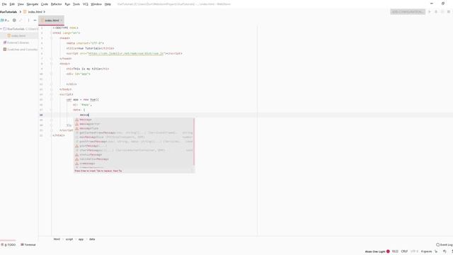 4. Hello World Application - Vue Framework 2.0 Tutorials смотреть онлайн