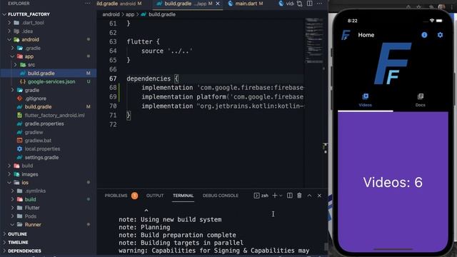 Let's Build a Flutter App! 03 - Firebase setup смотреть онлайн