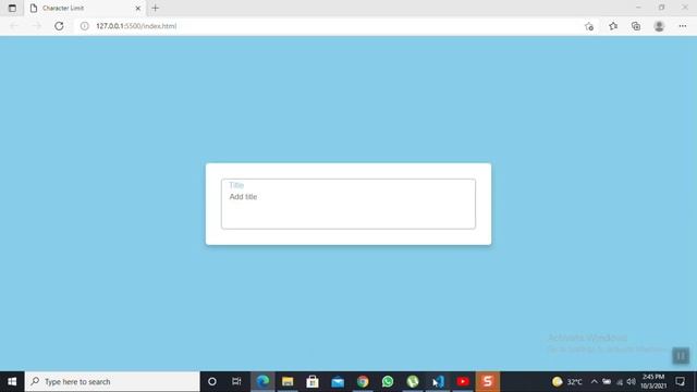 How to Make a Character Limit by html CSS and Javascript | Source code смотреть онлайн