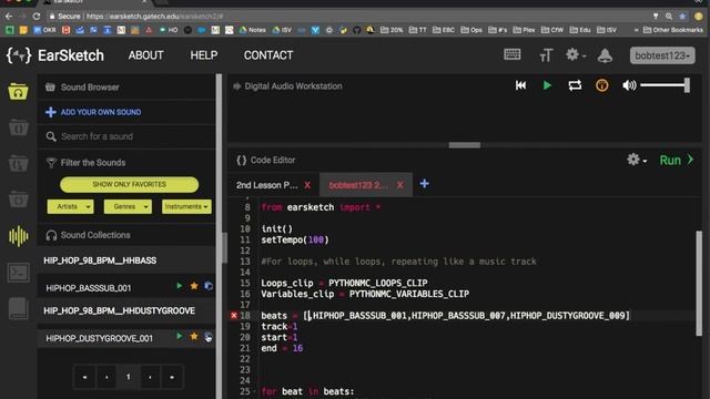 Intro to EarSketch - Python MC смотреть онлайн
