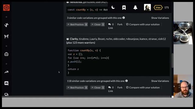 Reflections from class one of #100Devs, then Codewars in JavaScript смотреть онлайн