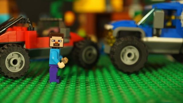 Лего НУБик Майнкрафт и Машинки Лего Полиция LEGO Minecraft смотреть онлайн