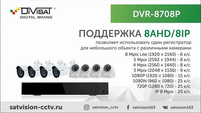 Гибридные видеорегистраторы Divisat DVR 8712P DVR 8708P смотреть онлайн