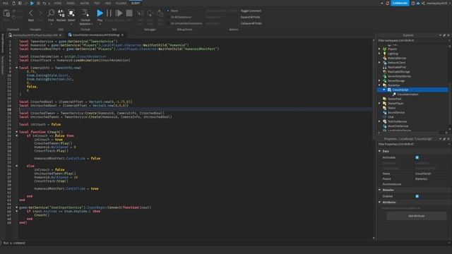 How to make a CROUCH SYSTEM in ROBLOX STUDIO! (MODEL IN DESC) смотреть онлайн
