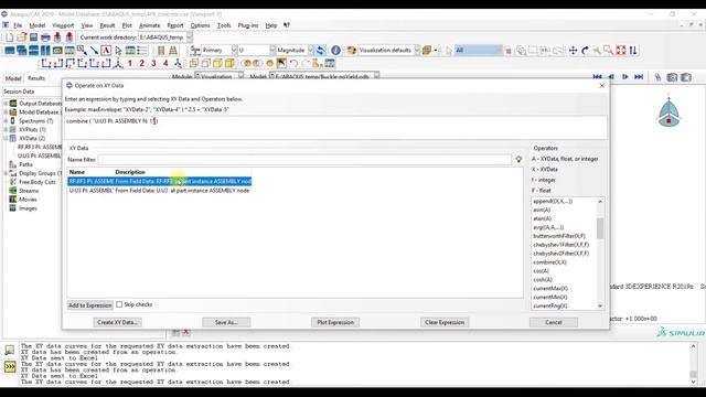 ABAQUS Tutorial: Fastest way to export XYDATA from ABAQUS to Excel ? смотреть онлайн