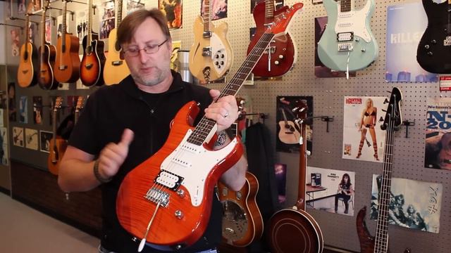 2015 Yamaha Pacifica 212VFM CB - Carmel Brown Electric Guitar смотреть онлайн