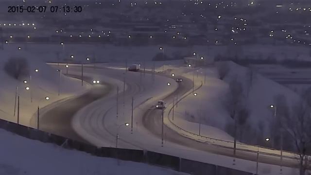 Кульбит на Окском съезде. Утро 07.02.2015 (car crash, iron eggs) смотреть онлайн