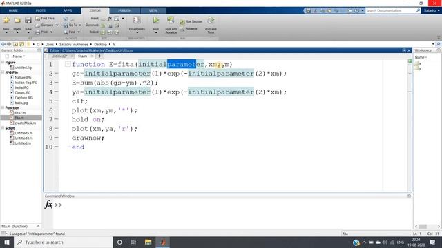 Exponential Curve Fitting via Optimization | MATLAB смотреть онлайн