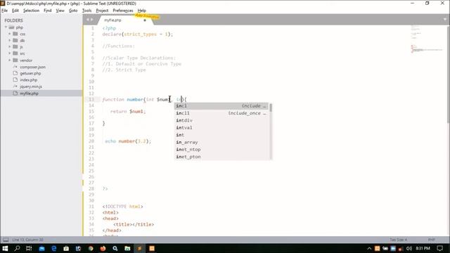 Php Functions Part-27 | Strict Type Mode | Scalar Type Declarations смотреть онлайн