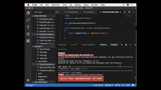 YIIConf ID 2017: TDD for Yii2 RESTFul Web Servicies смотреть онлайн