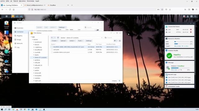 TUNEL CLOUDFLARE en SYNOLOGY - acceso a consola DSM. смотреть онлайн