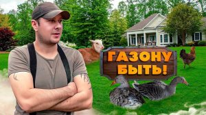 ГАЗОН ИЗ КЛЕВЕРА ! РУЧНАЯ СЕЯЛКА ! КОРМ ДЛЯ ЖИВОТНЫХ ! [Жизнь в деревне]