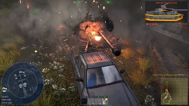 IRAQI Pickup truck with a CANNON in War Thunder...... смотреть онлайн