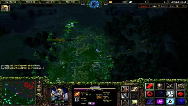DotA LoD 6.85i - Invisible-man | DotA Matchmaking | Full Match смотреть онлайн