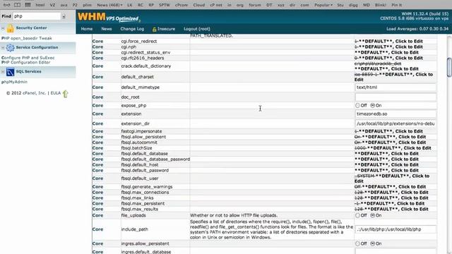 How to edit the php.ini file with WHM смотреть онлайн