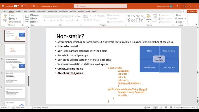 Java Training Session 4 of Team 24 as on 8th May 2023 | PCS Global Pvt Ltd | by Emdadul Haque смотреть онлайн