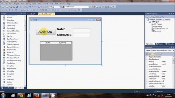 visual studio datagridview