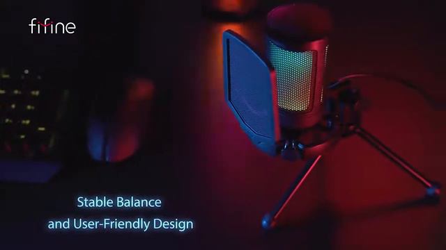 FIFINE USB конденсаторный игровой микрофон смотреть онлайн