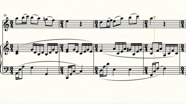 Castle on a Cloud, arranged for flute and piano смотреть онлайн