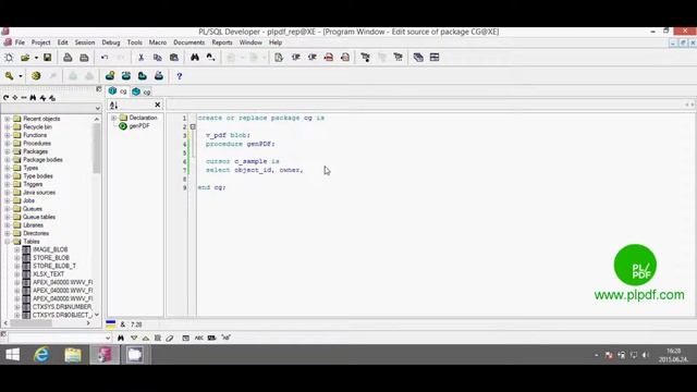 PL/PDF Oracle table rows and columns in PDF смотреть онлайн