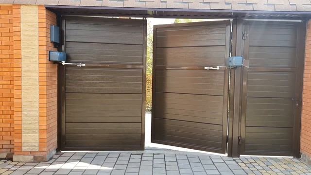 Ворота распашные с рычажным приводом смотреть онлайн