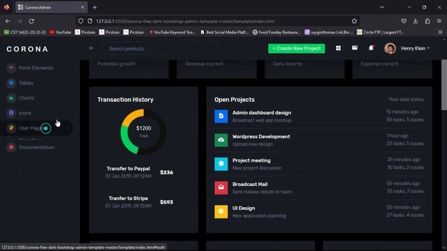 Responsive Admin Dashboard HTML CSS JavaScript | How To Make Admin Dashboard HTML CSS смотреть онлайн