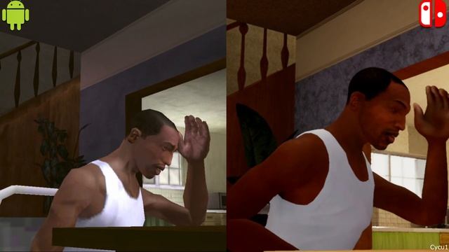 GTA San Andreas The Definitive Edition Switch vs Mobile 10th Anniversary Ed. Graphics Comparison смотреть онлайн