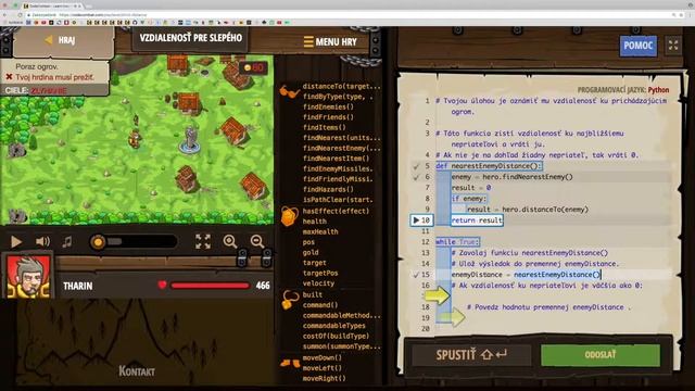 ? 269☞Vzdialenosť pre slepého ║CodeCombat Python║ Programovanie s Yetim смотреть онлайн