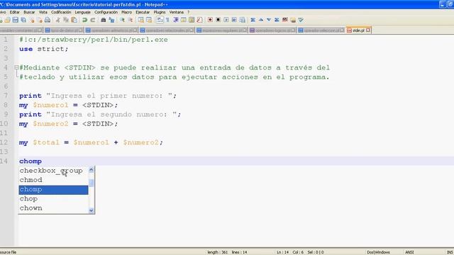 Tutorial de Perl parte 9 - Entrada de datos STDIN смотреть онлайн