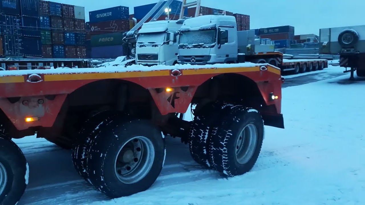 Негабарит77. Volvo FH16. Faymonville STBZ-4VA смотреть онлайн