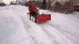 самодельные адаптер и лопата для МБ "Агрос"