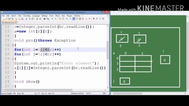 Matrix | Two dimensional array | java class and object | Tamil смотреть онлайн