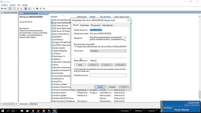 .:. Error al iniciar el Servicio de Microsoft SQL Server .:. Solucionado !!! смотреть онлайн