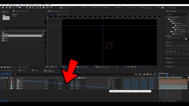 Где Parent Link в After Effects ? | Решение смотреть онлайн