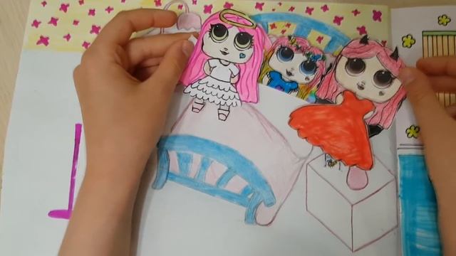 БУМАЖНЫЙ ДОМИК ДЛЯ ЛОЛ ! БУМАЖНЫЕ ИДЕИ ! :) БУМАЖНЫЙ ДОМИК ДЛЯ КУКОЛ 1 ЧАСТЬ смотреть онлайн