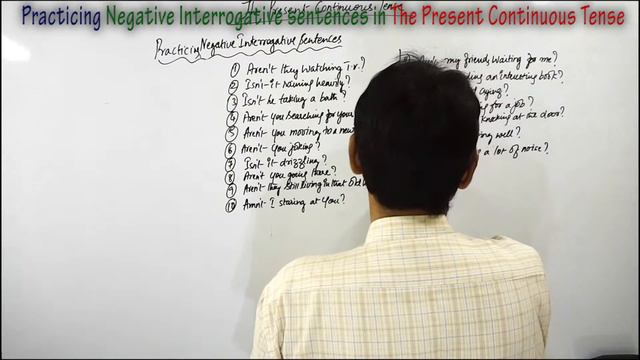 Practicing Negative Interrogative sentences in The Present Continuous Tense смотреть онлайн