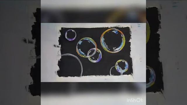 Арт терапия. Рисуем мыльные пузыри красками.Art painting. смотреть онлайн