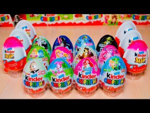 20 Киндер Сюрпризов Unboxing Kinder Surprise Май Литл Пони Принцессы Диснея