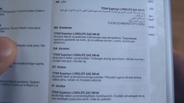Fuchs Titan SuperSyn LongLife 0W40 Jak Wygląda Oryginalny Olej Silnikowy?