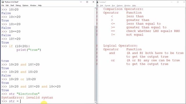 Python Programming Tutorial 18 - Comparison and Logical operators in Python смотреть онлайн