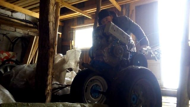 Завёл мотоблок зимой Нева мб - 23 смотреть онлайн