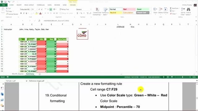 MOS Excel 2013 Task 1_Tổng ôn 1 смотреть онлайн