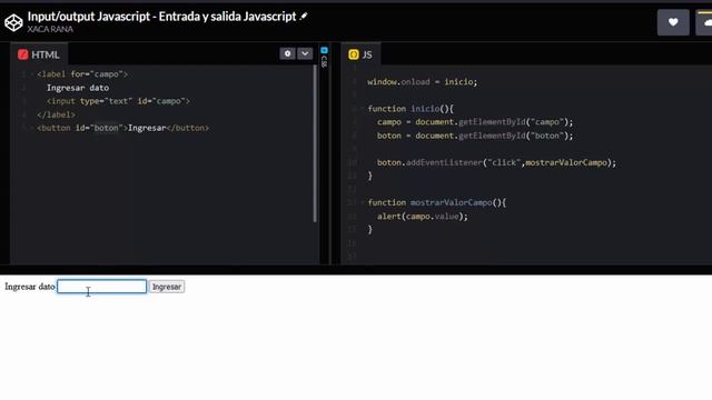 07 - Javascript 101 - Entrada y Salida #input #output #javascript смотреть онлайн