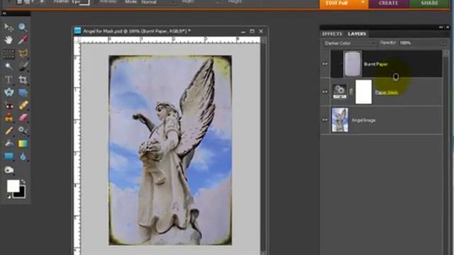Layer Masking in Photoshop Elements 8 and Earlier смотреть онлайн