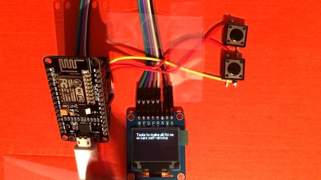 ESP8266 Based RSS Feed on color OLED смотреть онлайн